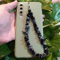 Casual Solid Color Coral Stoving Varnish Mobile Phone Chain sku image 2