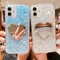 Sweet Heart Shape Tpu Glitter   Phone Accessories main image 3