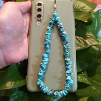 Casual Solid Color Coral Stoving Varnish Mobile Phone Chain sku image 4