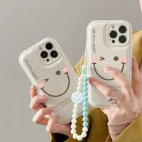 Cute Smiley Face Tpu Beaded   Phone Accessories main image 3