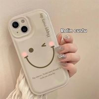 Cute Smiley Face Tpu Beaded   Phone Accessories main image 5