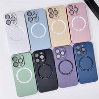 Ins Style Solid Color Plastic   Phone Cases main image 3