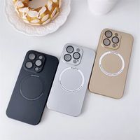 Ins Style Solid Color Plastic   Phone Cases main image 4