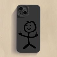 Simple Style Cartoon Character Silica Gel   Phone Cases main image 5