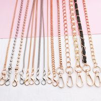 Metal Bags Chain Girls Slung Over One Shoulder Phone Cover Lanyard Lanyard Lobster Buckle 110cm Gold Iron Chain Shoulder Strap main image 2