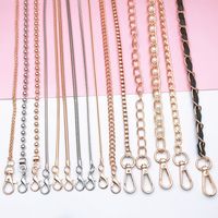 Metal Bags Chain Girls Slung Over One Shoulder Phone Cover Lanyard Lanyard Lobster Buckle 110cm Gold Iron Chain Shoulder Strap main image 3