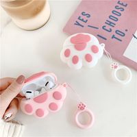 Three-dimensional Cartoon Cat Claw For  Airpods Pro3 Generation Airpods1/2 Generation Footprints Headset Protective Cover main image 3