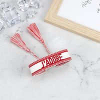 Simple Style Letter Polyester Knitting Women's Bracelets sku image 9