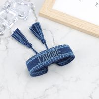 Simple Style Letter Polyester Knitting Women's Bracelets sku image 12