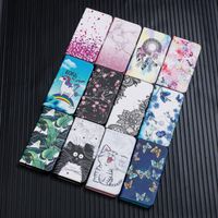 Simple Style Leaf Cat Flower Pu Leather     Phone Cases main image 1