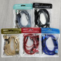 Nylon Woven Three-in-one Data Cable Multi-head 2a Fast Charging Three-in-one Mobile Phone Charging Cable Logo Small Gift Wholesale main image 5