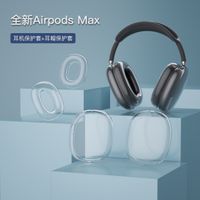 Applicable Airpods Max Protective Case  Head-mounted Transparent Ear Cap Earphone Sleeves High Transparent Earmuffs Earphone Case main image 1