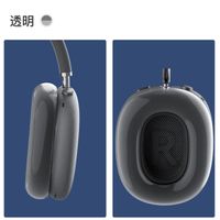 Applicable Airpods Max Protective Case  Head-mounted Transparent Ear Cap Earphone Sleeves High Transparent Earmuffs Earphone Case sku image 1