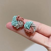 1 Pair Sweet Heart Shape Flower Plating Inlay Copper Artificial Crystal Drop Earrings Ear Studs sku image 18