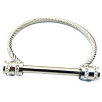 Fashion Titanium Steel Diamond Spiral Stainless Steel Bracelet sku image 5