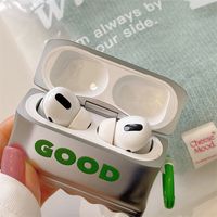 Electroplated Letters For Airpods Protective Case 2 Simple  Wireless Bluetooth 3 Generation Pro2 Earphone Sleeves Silicone main image 5