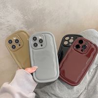 Fashion Solid Color Rubber   Phone Cases main image 3