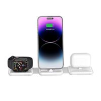 Popular Three-in-one Magnetic Wireless Charger For  Watch Mobile Phone 15w Fast Charge Foldable Desktop Base main image 2