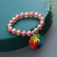 Cartoon Style Flower Butterfly Fish Tail Artificial Crystal Beaded Charm Kid's Bracelets main image 4