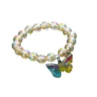 Cartoon Style Flower Butterfly Fish Tail Artificial Crystal Beaded Charm Kid's Bracelets main image 6