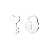 1 Pair Simple Style Apple Stainless Steel Irregular Ear Studs sku image 9