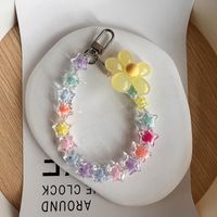 Sweet Flower Plastic Beaded Mobile Phone Chain sku image 14
