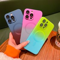 Ins Style Gradient Color Silica Gel   Phone Cases main image 4