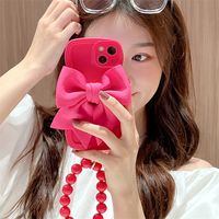 Casual Sweet Streetwear Solid Color Bow Knot   Phone Cases main image 1