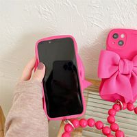 Casual Sweet Streetwear Solid Color Bow Knot   Phone Cases main image 4
