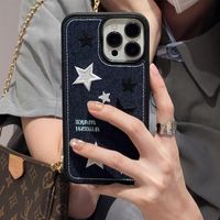 Retro Simple Style Star Denim   Phone Cases main image 4