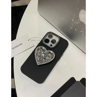Lady Korean Style Heart Shape Solid Color Silica Gel   Phone Cases main image 5