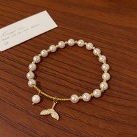 Modern Style Bear Flower Zircon Artificial Pearl Wholesale Bracelets sku image 1