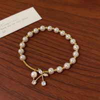 Modern Style Bear Flower Zircon Artificial Pearl Wholesale Bracelets sku image 2