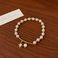 Modern Style Bear Flower Zircon Artificial Pearl Wholesale Bracelets sku image 4