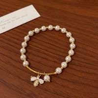 Modern Style Bear Flower Zircon Artificial Pearl Wholesale Bracelets sku image 6
