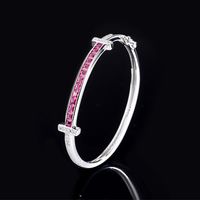 Simple Style Square Copper Inlay Zircon Rings Bracelets sku image 4