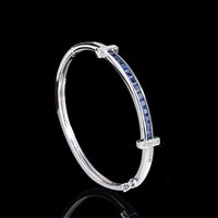 Simple Style Square Copper Inlay Zircon Rings Bracelets sku image 3