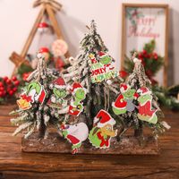Christmas Cartoon Style Cute Cartoon Character Wood Indoor Party Festival Hanging Ornaments main image 3