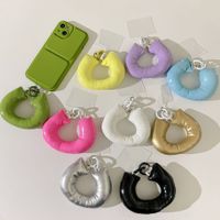 Simple Style Solid Color Inflatable Cotton Mobile Phone Chain main image 1