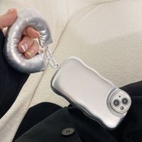 Simple Style Solid Color Inflatable Cotton Mobile Phone Chain main image 3