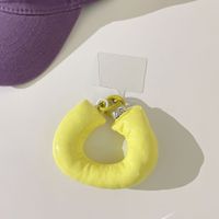 Simple Style Solid Color Inflatable Cotton Mobile Phone Chain sku image 5