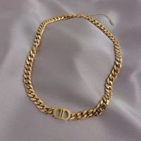 Hip-hop Solid Color Titanium Steel Bracelets Necklace sku image 4