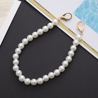 Sweet Solid Color Arylic Stoving Varnish Mobile Phone Chain sku image 1