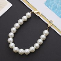 Sweet Solid Color Arylic Stoving Varnish Mobile Phone Chain sku image 3