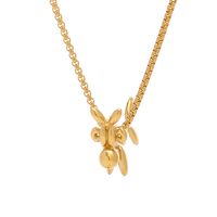 304 Stainless Steel 18K Gold Plated Cute Polishing Animal Pendant Necklace sku image 1