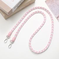 Ig Style Color Block Cotton Polyester Knitting Bag Pendant Mobile Phone Chain sku image 8