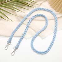 Simple Style Solid Color Cotton Polyester Knitting Bag Pendant Mobile Phone Chain sku image 7