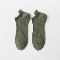 Men's Simple Style Solid Color Cotton Ankle Socks A Pair sku image 15