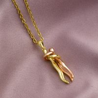 Wholesale Fashion Geometric 304 Stainless Steel Copper 18K Gold Plated No Inlaid Necklace sku image 5
