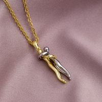 Wholesale Fashion Geometric 304 Stainless Steel Copper 18K Gold Plated No Inlaid Necklace sku image 7